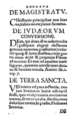 De Terra Sancta