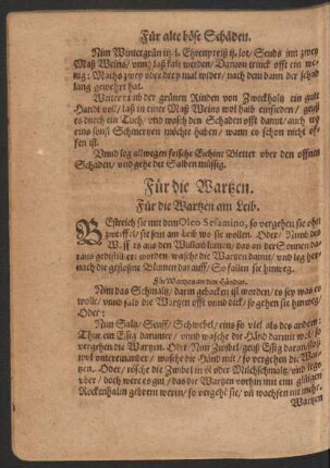 Für die Wartzen.