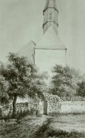 Ansicht der Plauner Kirche