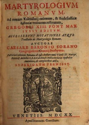 Martyrologium Romanum