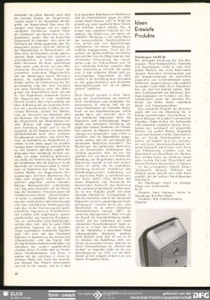 Staubsaugen mit BS 08 : Ideen Entwürfe Produkte