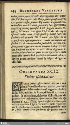 Observatio XCIX. Dolor ischiadicus