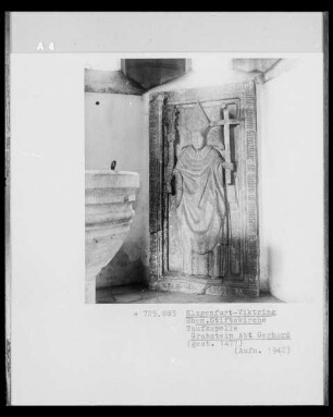 Grabstein Abt Gerhard, verstorben 1477