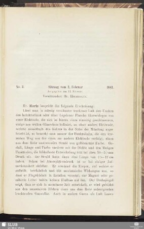 No. 3. Sitzung vom 2. Februar 1883