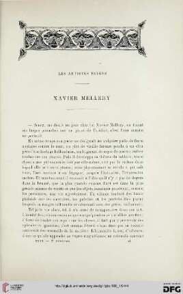 2. Pér. 31.1885: Xavier Mellery : les artistes belges