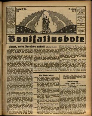 Ausgabe vom Sonntag, den 25. März 1934.