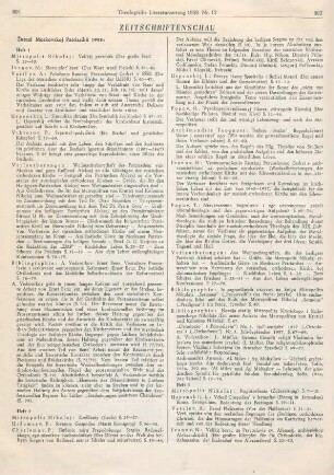Zeitschriftenschau