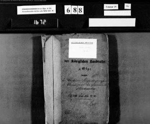 Rechnungswesen des Armenfonds der Gemeinde Oberhundem