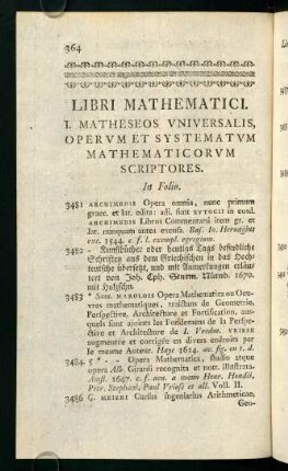 Libri Mathematici.