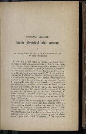 Capitulo primero: Derecho internacional latino-americano