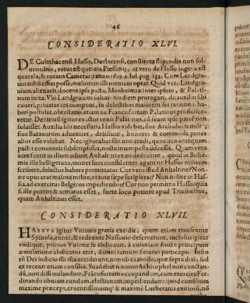 46-60, Consideratio XLVI-LXXI