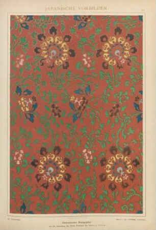 34. Gemustertes Buntpapier aus der Sammlung des Herrn Professor Dr. Baelz in Tokio