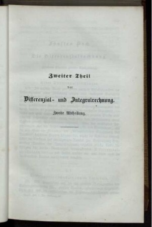 Die Differenzialrechnung.