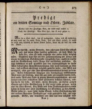 Predigt am dritten Sonntage nach Ostern, Jubilate. - Predigt am 5ten Sonntage nach Ostern, Rogate.