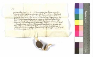 Conz von Rosenberg: Abrechnung; angehängtes Siegel: Conz von Rosenberg.