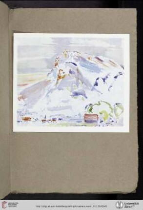 [John Marin, I. In the Tirol—No. 13, color halftone reproduction from watercolor made by F. Bruckmann Verlag, Munich]