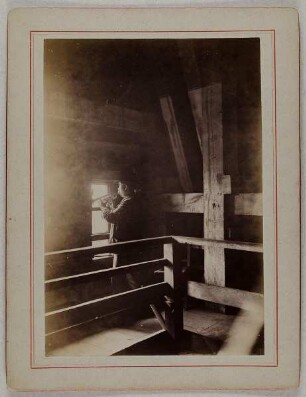 Der Turmbläser der großen Michaelis-Kirche (vor dem Brande Juli 1906)