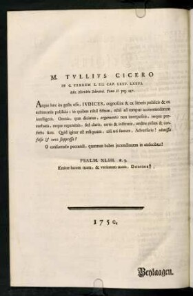 M. Tullius Cicero ...