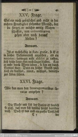 XXVI. Frage. Wie kan man den Stratagematibus satanae entgehen?