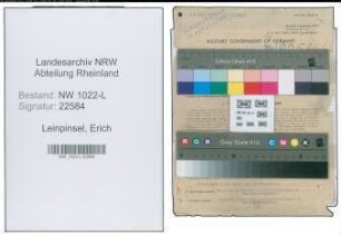 Entnazifizierung Erich Leinpinsel , geb. 06.03.1905 (Schlosser)