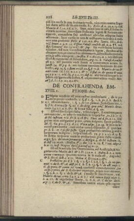 Liber XVIII. De Contrahenda Emptione, [et]c