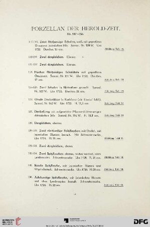 Porzellan der Herold-Zeit (Nr. 117-238)