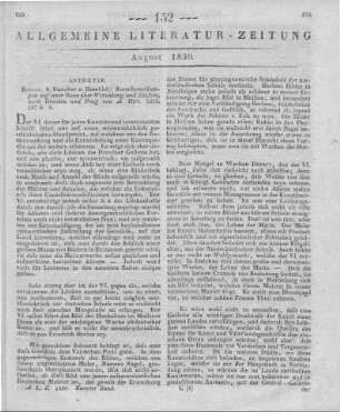Hirt, A. [L.]: Kunstbemerkungen auf einer Reise über Wittenberg und Meißen nach Dresden und Prag. Berlin: Duncker & Humblot 1830