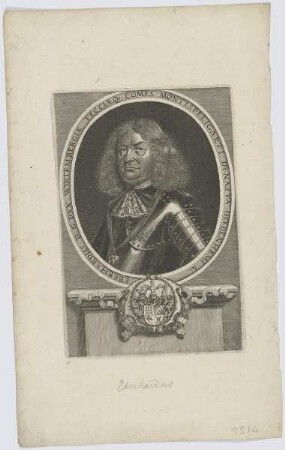 Bildnis des Eberhardus D. G. Dvx Wirtembergiae