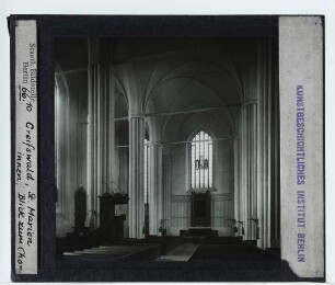 Greifswald, St. Marien : Innenansicht, Blick zum Chor
