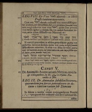 Caput V. De Anomaliis Accentuationis Metricæ, certa lege obtingentibus [...]