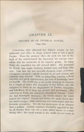 Chapter IX. Sweden As An Imperial Power, 1644-1660.