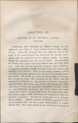Chapter IX. Sweden As An Imperial Power, 1644-1660.