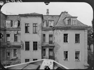 Dresden-Striesen, Voglerstraße 9. Wohnhaus (um 1895). Rückseite (Teilansicht)