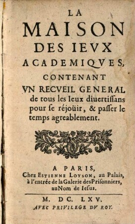 La Maison des Jeux Academiques