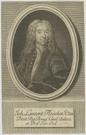 Bildnis des Joh. Laurentius Fleischer