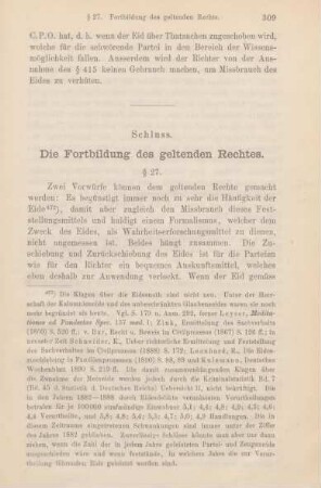 Schluss. Die Fortbildung des geltenden Rechtes