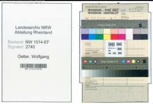 Entnazifizierung Wolfgang Oetter , geb. 00.00.0000 (Zollsekretaer)