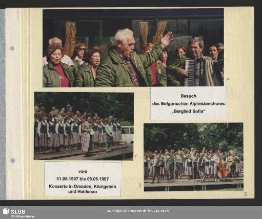Vorstellung des Chores zum Konzert zum Stadtfest in Heidenau (Bild 2) : Ansagerin: Marion Neumann