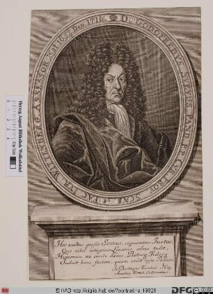 Bildnis Gottfried Schwab d. J. (lat. Godofredus Suavus)