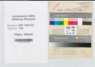 Entnazifizierung Wilhelm Hilgers, geb. 20.12.1890 (Polizeibeamter)