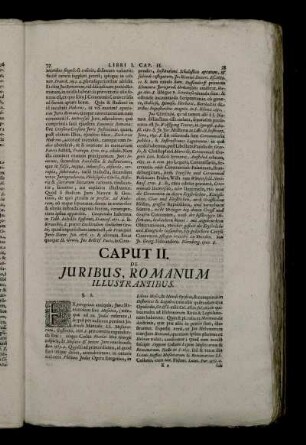 Caput II. De Juribus, Romanum Illustrantibus.