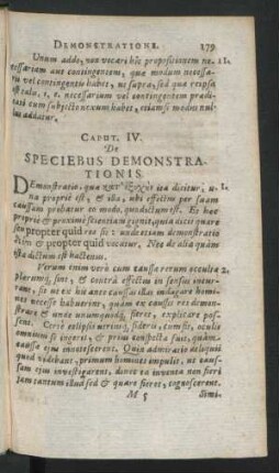 Caput IV. De Speciebus Demonstrationis.