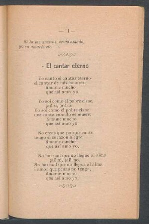El cantar eterno