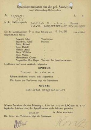 Dreher, Gottlieb
