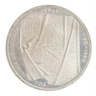 Münze, 10 Deutsche Mark, 1990