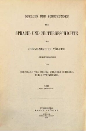 Karl Ruckstuhl : ein Beitrag zur Goethe-Literatur