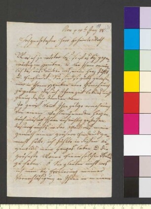Brief von Schütz, Johann Georg an Goethe, Johann Wolfgang von