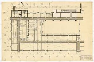 Chemische Institute der Universität Köln: Physikalische Chemie, Grundriss Kellergeschoss, 1:100