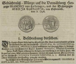 Bildnis der Maria TheresiaBildnis des Franciscus Stephanus