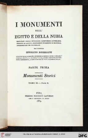 Band 1,3,2: I monumenti dell'Egitto e della Nubia: Monumenti storici